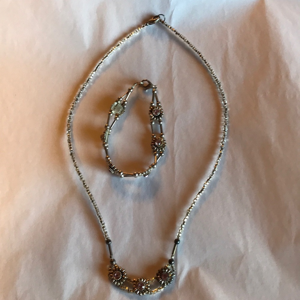 Handmade necklace and bracelet set